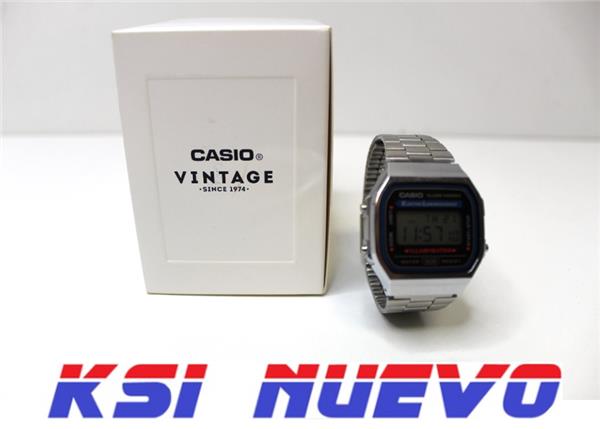 RELOJ CASIO RETRO PLATEADO A168WA-1YES