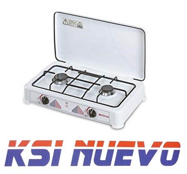 COCINA GAS PORTATIL 2 FUEGOS ITIMAT