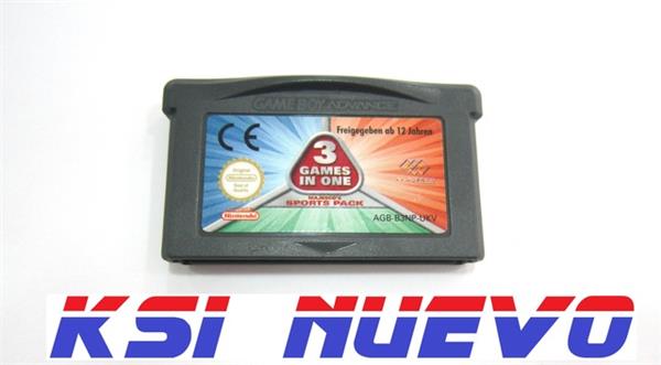 JUEGO NINTENDO GAMEBOY ADVANCE 3 EN 1