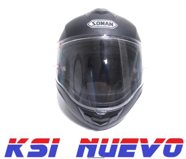 CASCO MOTO MODULAR SOMAN R22-05 NEGRO