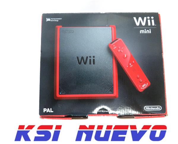 CONSOLA WII MINI ROJA EN CAJA
