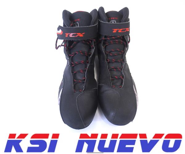 BOTAS MOTO TCX T/46 NEGRO/ROJO