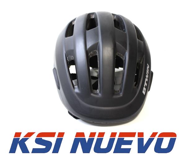 CASCO BICICLETA BTWIN NEGRO T/S 53/58