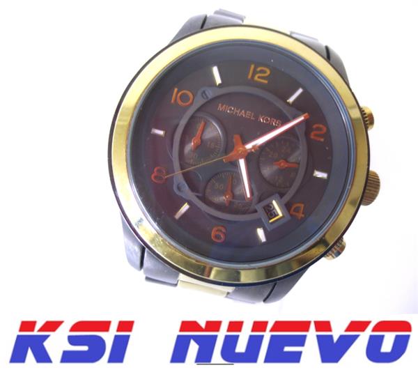 RELOJ MICHAEL KORS MK8160 DORADO Y NEGRO