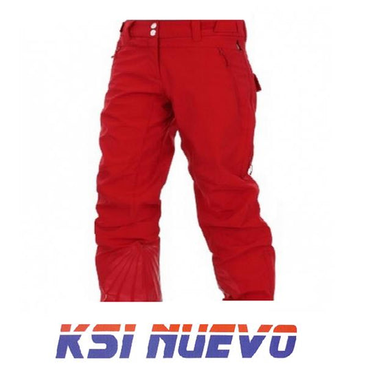 PANTALON NIEVE ESQUI SNOW KIABI ROJO T12