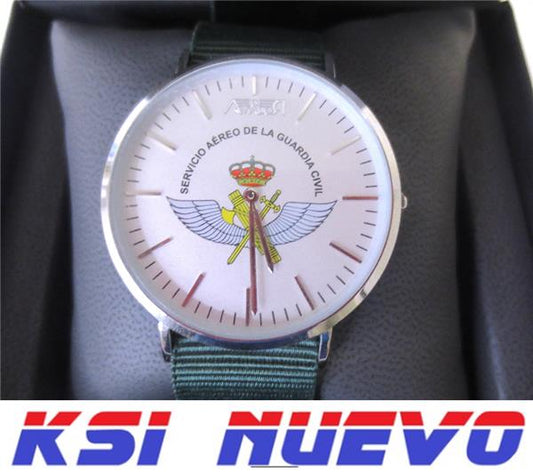 RELOJ AVIADOR PLANO CORREA PIEL AV-1159