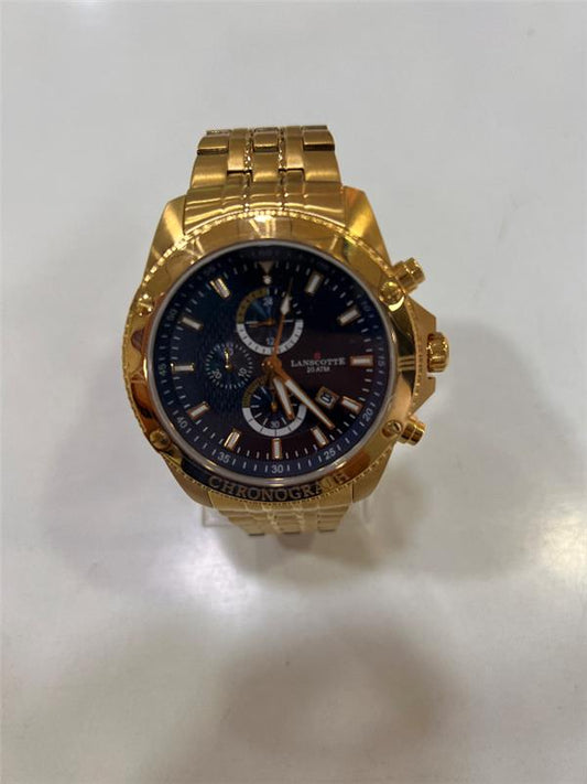 RELOJ LANSCOTTE 316L CHAPADO DORADO