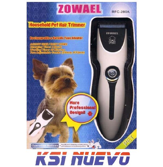 CORTAPELO PERROS INALAMBRICO ZOWAEL 280A