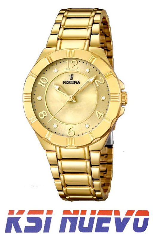 RELOJ MUJER FESTINA DORADO CHAPADO 16727