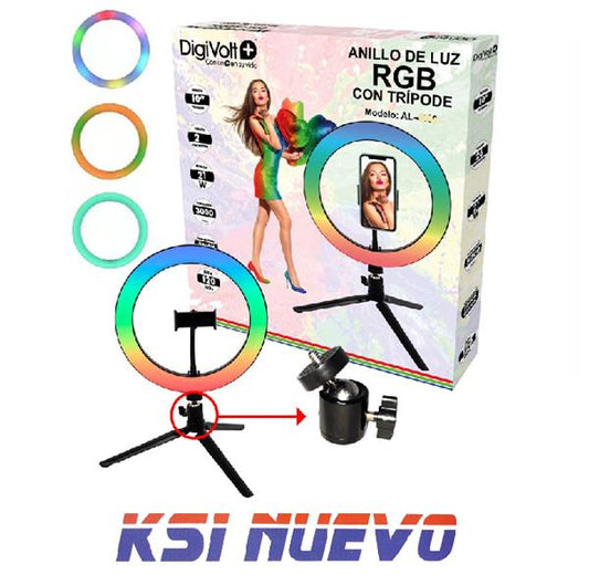 ANILLO DE LUZ DE 20 CM CON TRIPODE