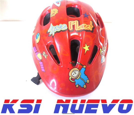 CASCO BICICLETA INFANTIL SPACE ROJO