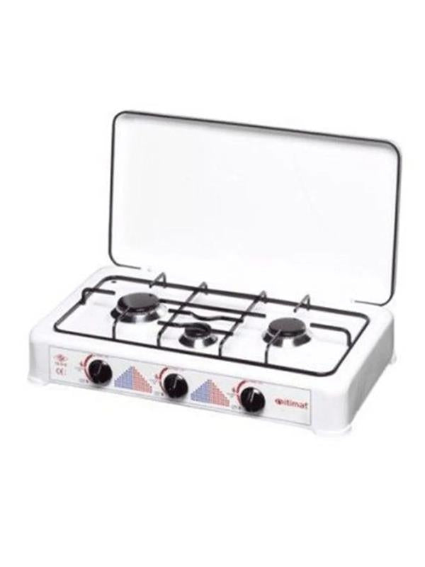 COCINA GAS PORTATIL 3 FUEGOS
