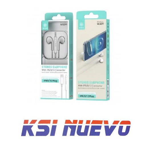 AURICULARES CABLE PARA IPHONE WC8399