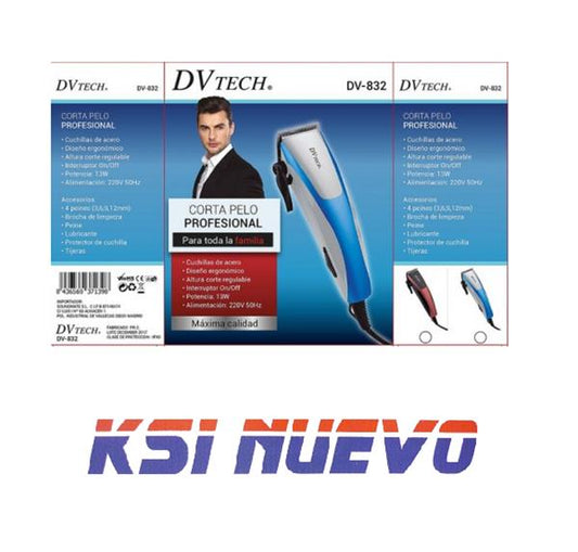 CORTAPELO PROFESIONAL DV TECH DV-832
