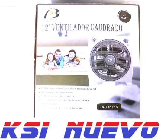 VENTILADOR SOBREMESA 12" PB-12BF/B