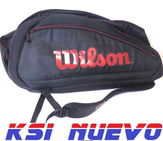 RAQUETERO DE TENIS WILSON 6 RAQUETAS