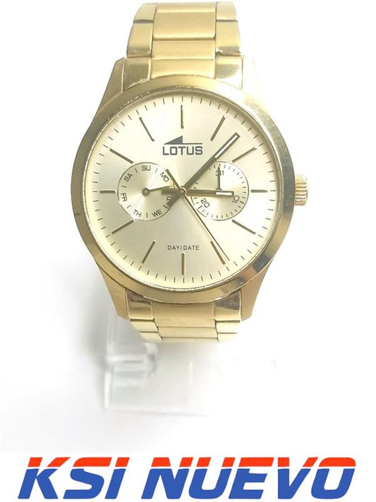 RELOJ LOTUS HOMBRE DORADO 15855
