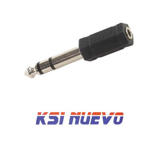 ADAPTADOR MINIJACK 3.5 A JACK 6.35 MACHO