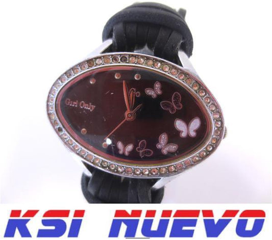 RELOJ GIRL ONLY MUJER MODA CORREA NEGRA