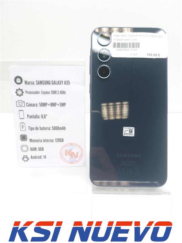 SAMSUNG GALAXY A35 6/128GB NEGRO