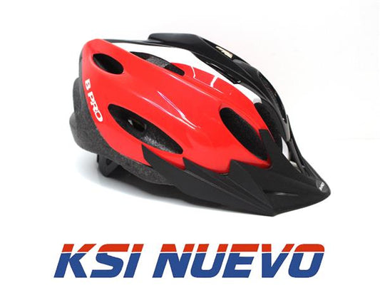 CASC0 DE BICICLETA B-PRO ROJO T/L T/XL
