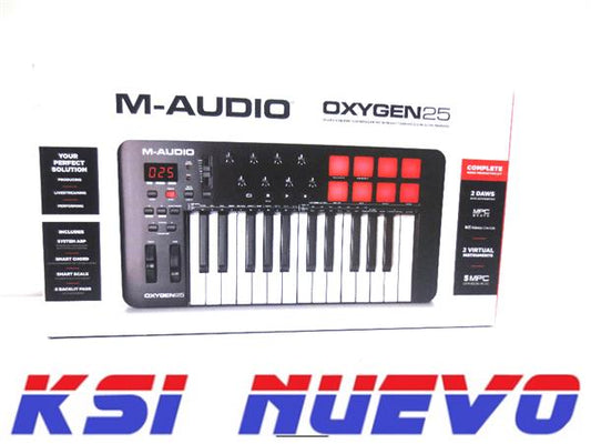 CONTROLADORA MIDI M-AUDIO OXYGEN 25